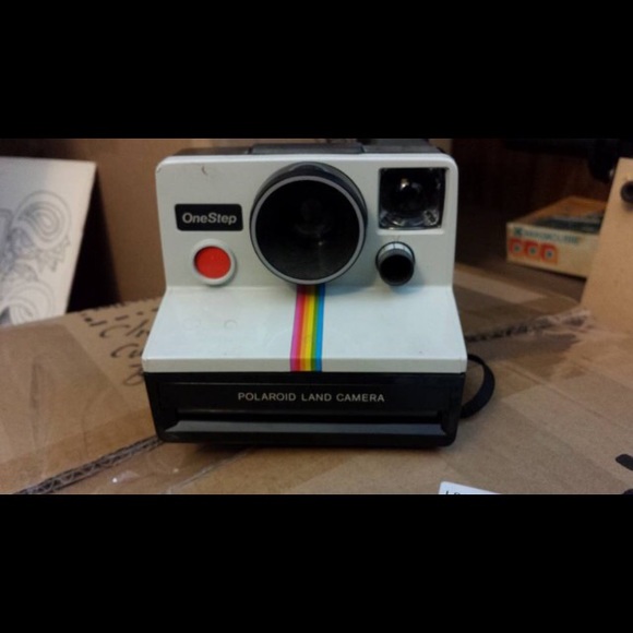Old skool Polaroid camera. Working
