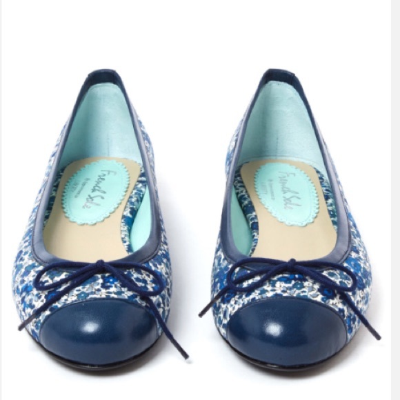French Sole Blue Emma & Georgina Liberty Print