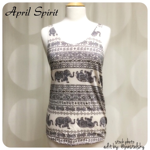 April Spirit Tops - 🆕 APRIL SPIRIT jeweled elephant tank