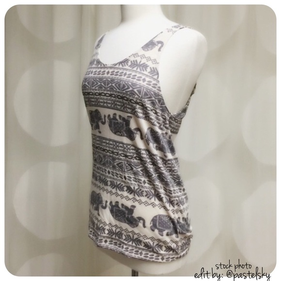 🆕 APRIL SPIRIT jeweled elephant tank - Picture 3 of 5