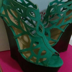 Seafoam Fashion Wedges