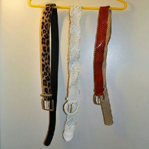 Bundle of 3 Cute Belts