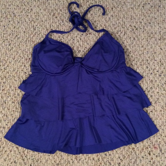 BEAUTIFUL RUFFLED TANK SWIM TOP - Picture 1 of 3