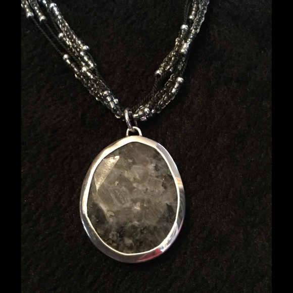 Silpada Quartz With Matrix Pendant