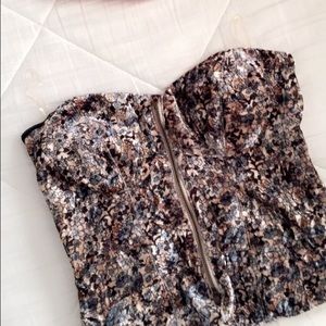 Beautiful Floral Velvet Top ღ