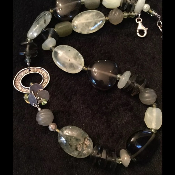 Silpada Chalcedony, Quartz and Glass Necklace