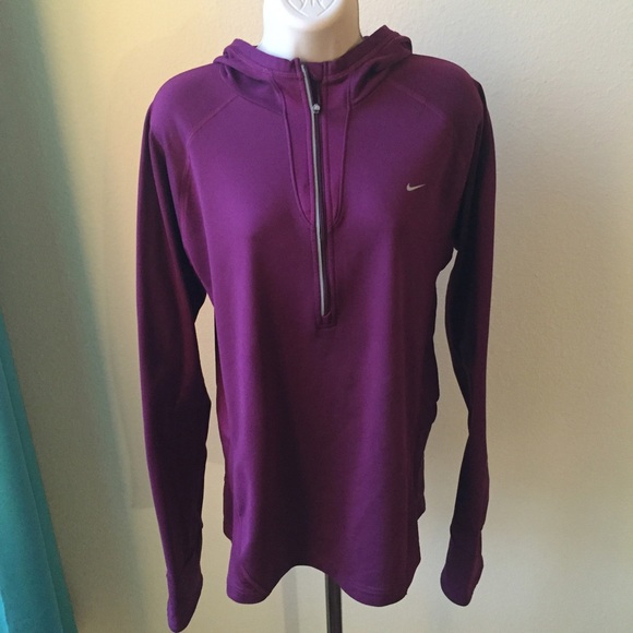 Nike Dri Fit Purple Hoodie Sz XL