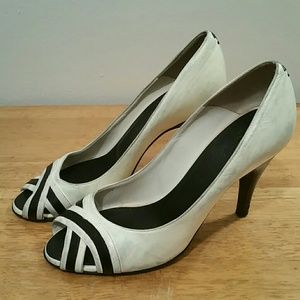 Authentic Chanel Peep Toe Heel Shoes