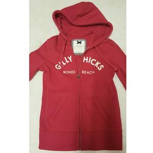 Gilly hicks hot pink sweater jacket