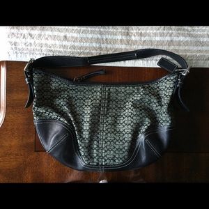 Coach black small C's shoulder bag