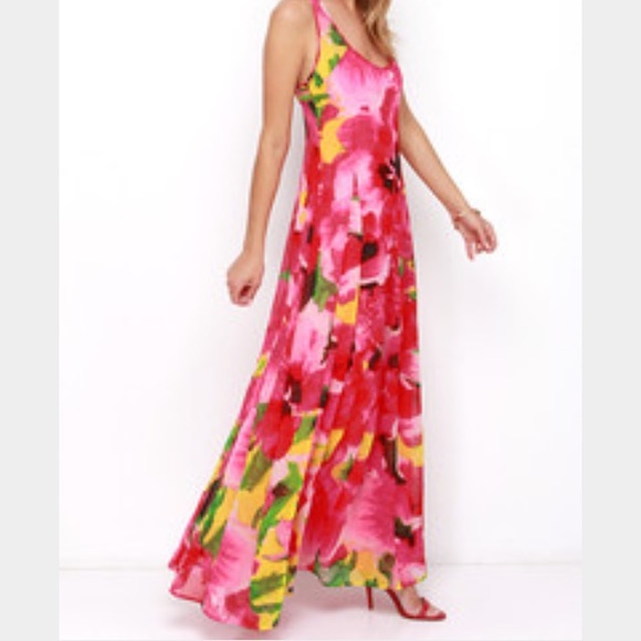 BB Dakota Abstract Floral Maxi Dress - Picture 2 of 5
