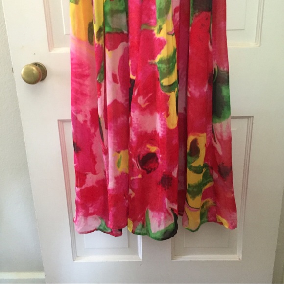 BB Dakota Abstract Floral Maxi Dress - Picture 4 of 5