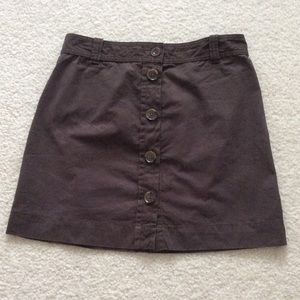 J Crew Button Front Skirt