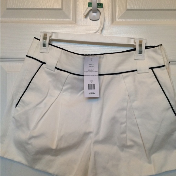 French Connection shorts.  Off white with navy