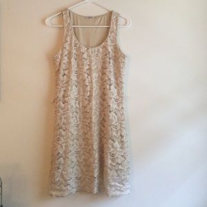 Nude lace dress