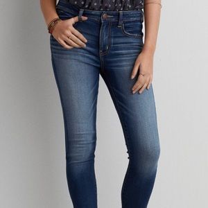 Mid Rise Dark Wash AE Jeggings