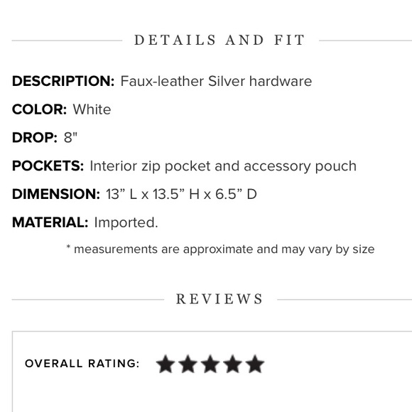 Large white handbag with silver hardware - Picture 3 of 4