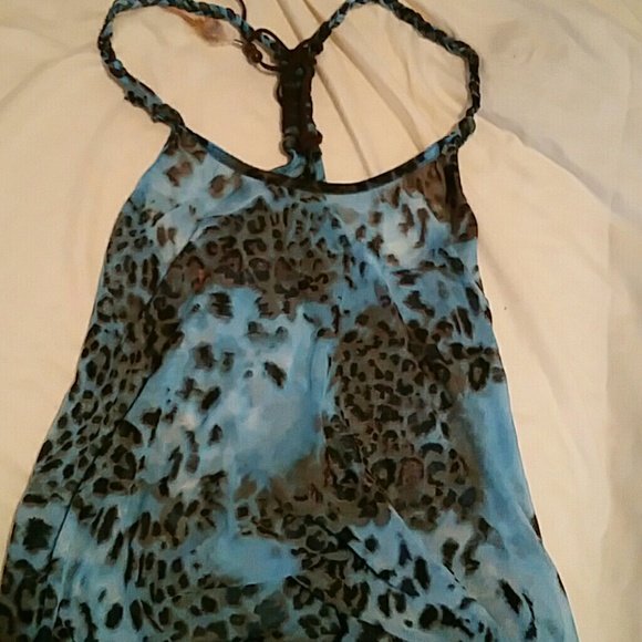 Sheer leopard top - Picture 1 of 2