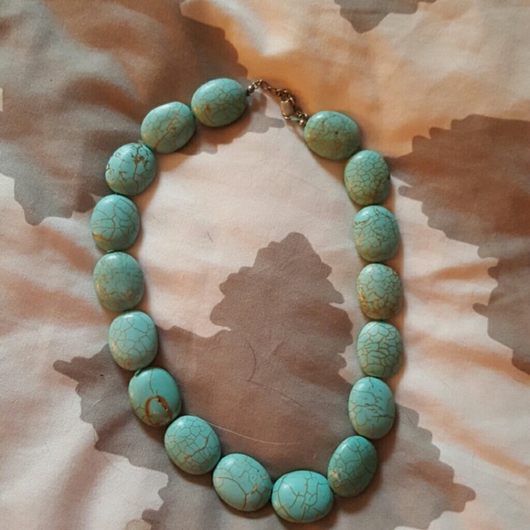 Turquoise with gold crackles
