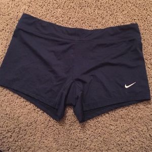 Nike dri fit navy spandex/shorts