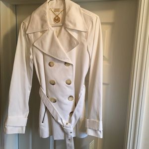 Michael Kors double breasted white jacket
