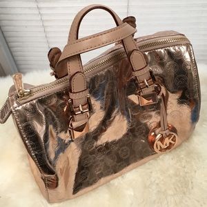 Large Michael Kors bag rose gold