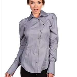 L.A.M.B. Grey assymetrical shirt