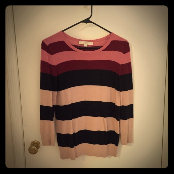 Striped sweater from LOFT