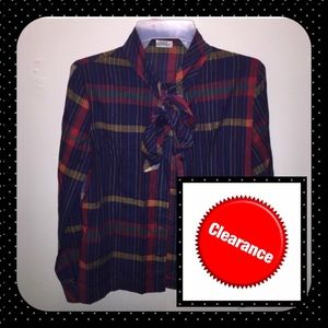 Vintage style long sleeve  blouse