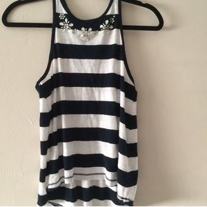 hollister striped tank top
