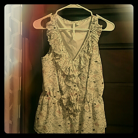 Bird print camisole