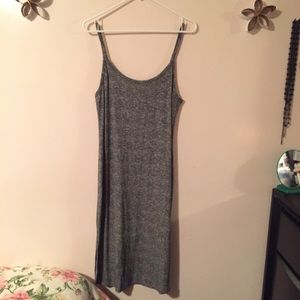 Grey Spaghetti Strap Dress