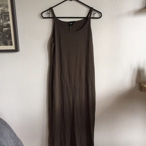 ASOS army green maxi dress