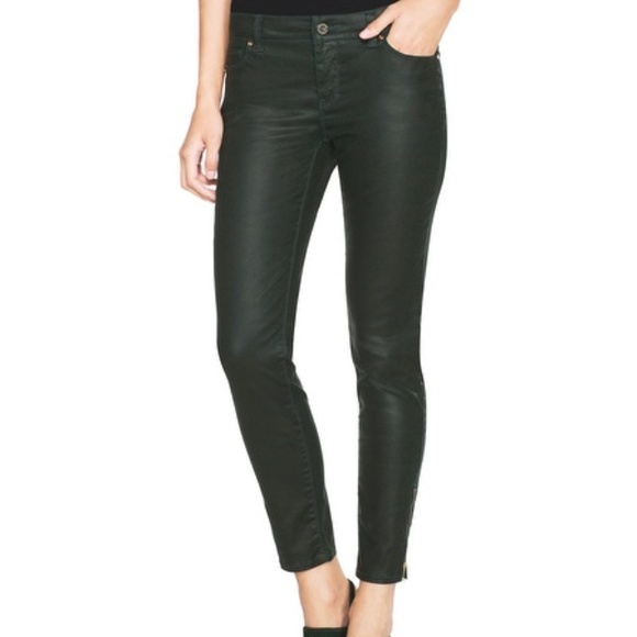 White House Black Market Coated Skinny Jeans. - Picture 2 of 3
