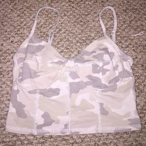 camo crop top