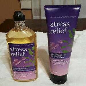 Bath & Body Works Eucalyptus Tea Body Wash & Cream