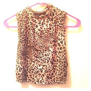 Cheetah print crop top