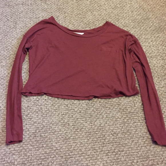 Long sleeve crop top