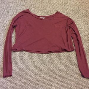 Long sleeve crop top