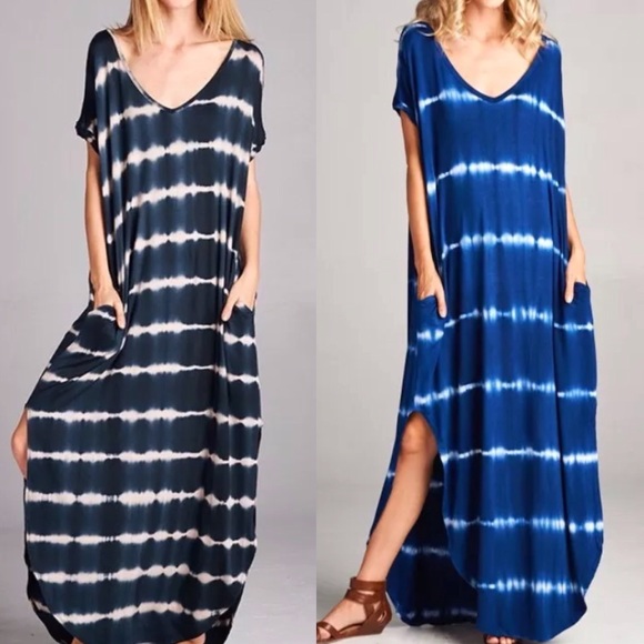 BLACK Boho Slouch Oversized Maxi Dress - Picture 2 of 3