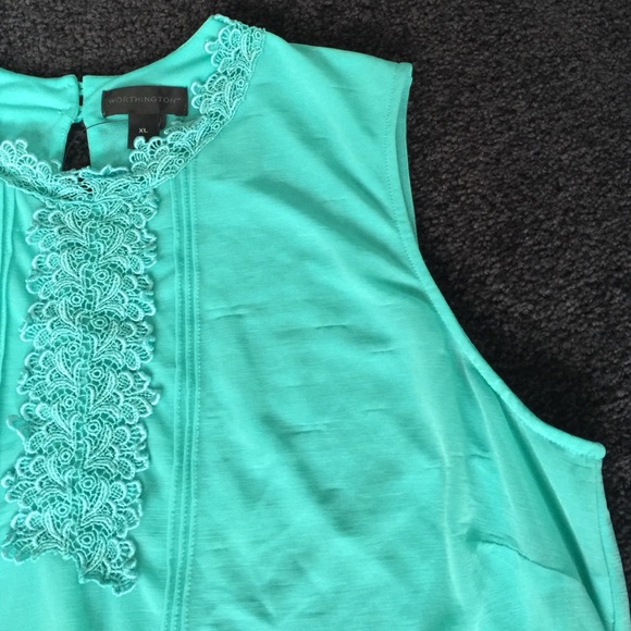 Sea foam green blouse