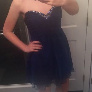 Alyce Navy Short Prom/Formal Dress