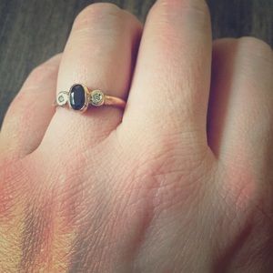 Cute and dainty gold and diamond ring