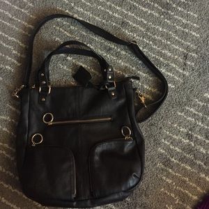 Black multi strap bag
