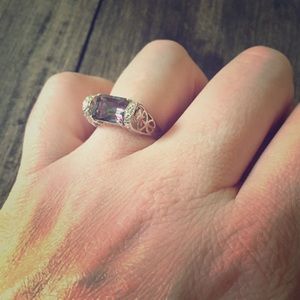 Funky amethyst ring