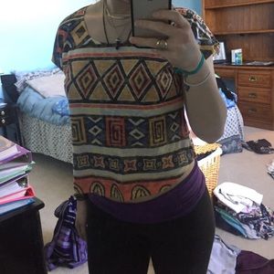 Tribal crop top