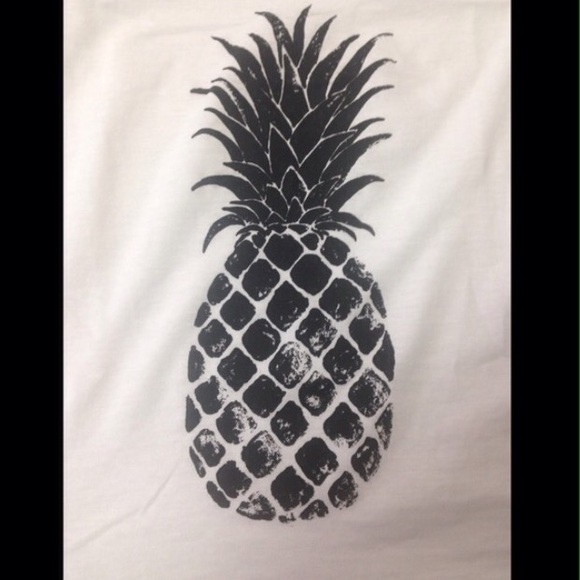 💋SOLD💋NWT Racerback Pineapple Tank Top - Picture 3 of 3
