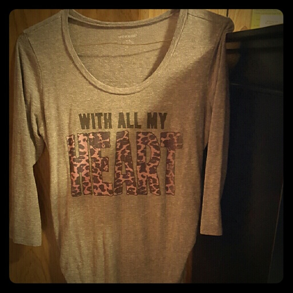 "With all my heart" maternity shirt