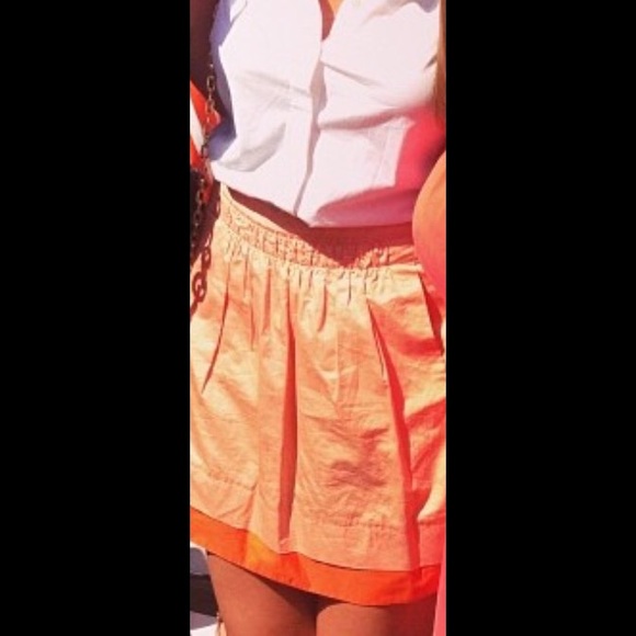 Two toned orange skirt from J Crew! - Picture 1 of 4