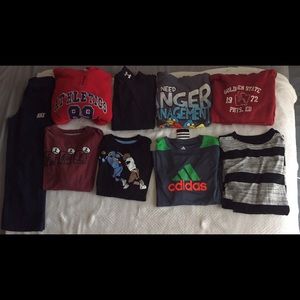 Boys size 6-7 Lot Under ARMOUR, Nike, Adidas